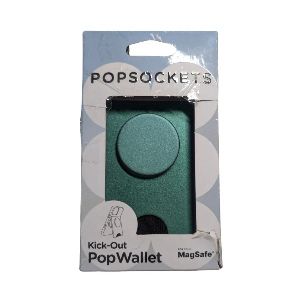 12-O Popsockets Kick-Out PopWallet MagSafe Wallet Phone‎ Grip/Stand - Nightshade
